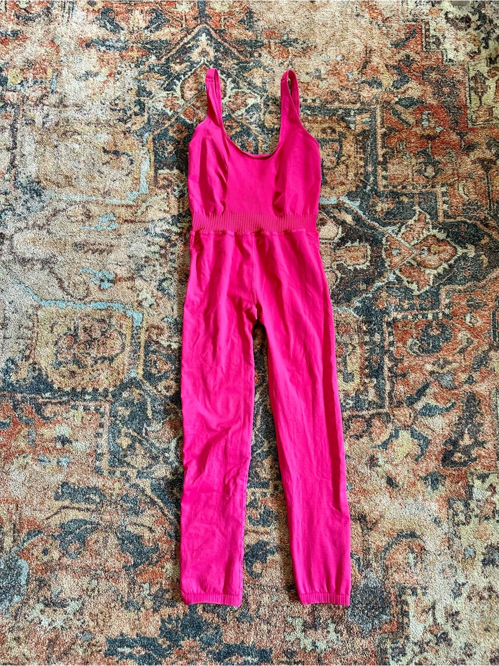 FP Movement by Free People Hot Pink Fitted Jumpsuit